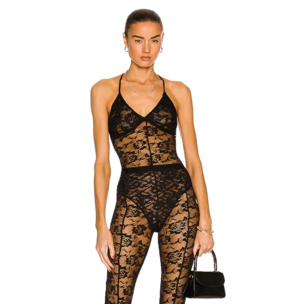 Norma Kamali Lace Jumpsuit